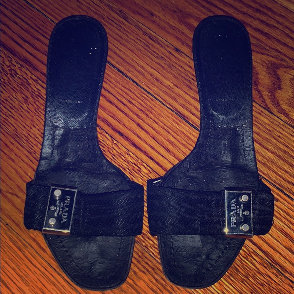 Vintage Prada slides